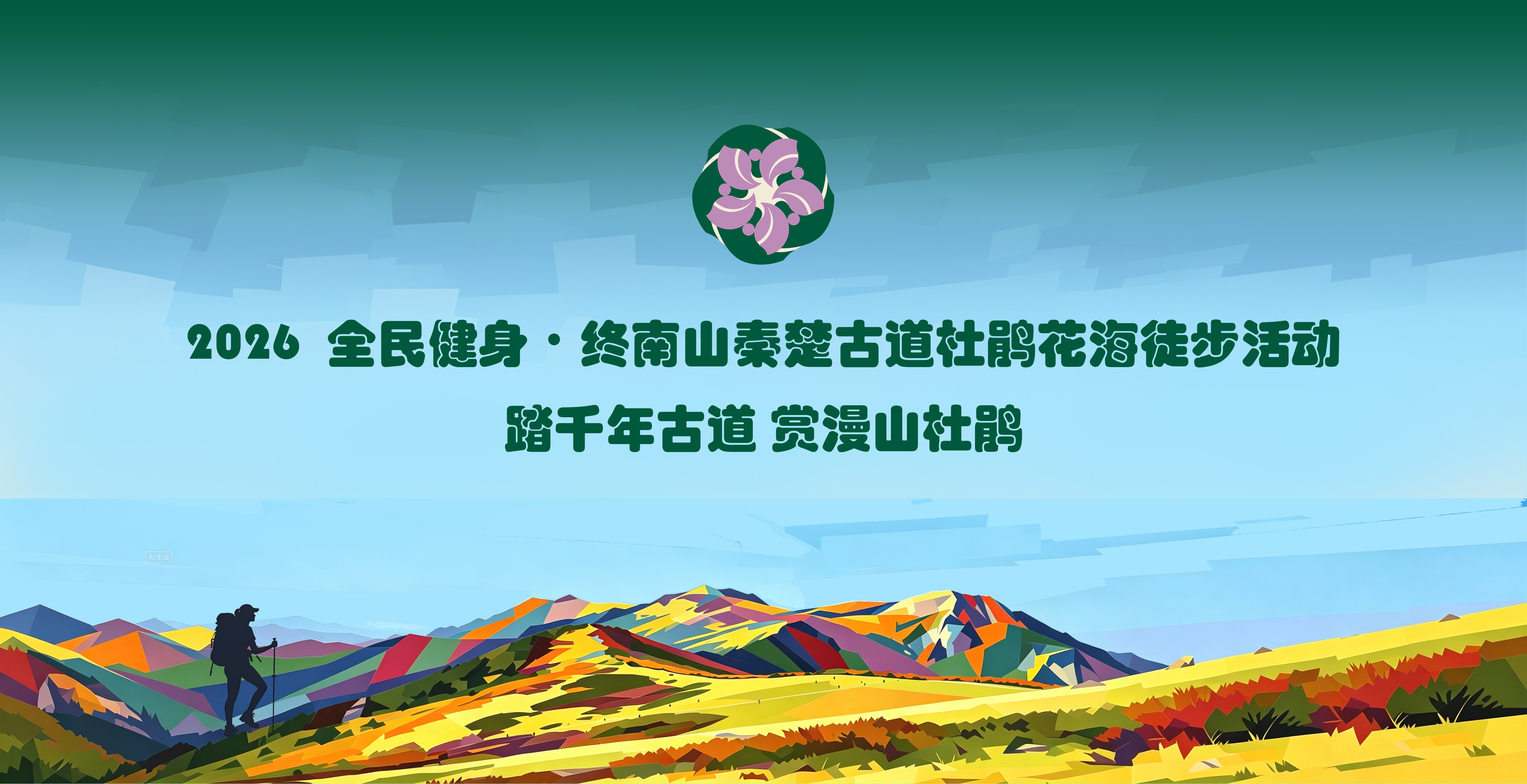 2026全民健身·终南山秦楚古道杜鹃花海徒步活动